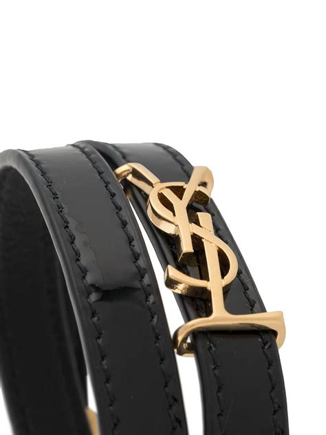 yves saint laurent leather bracelet